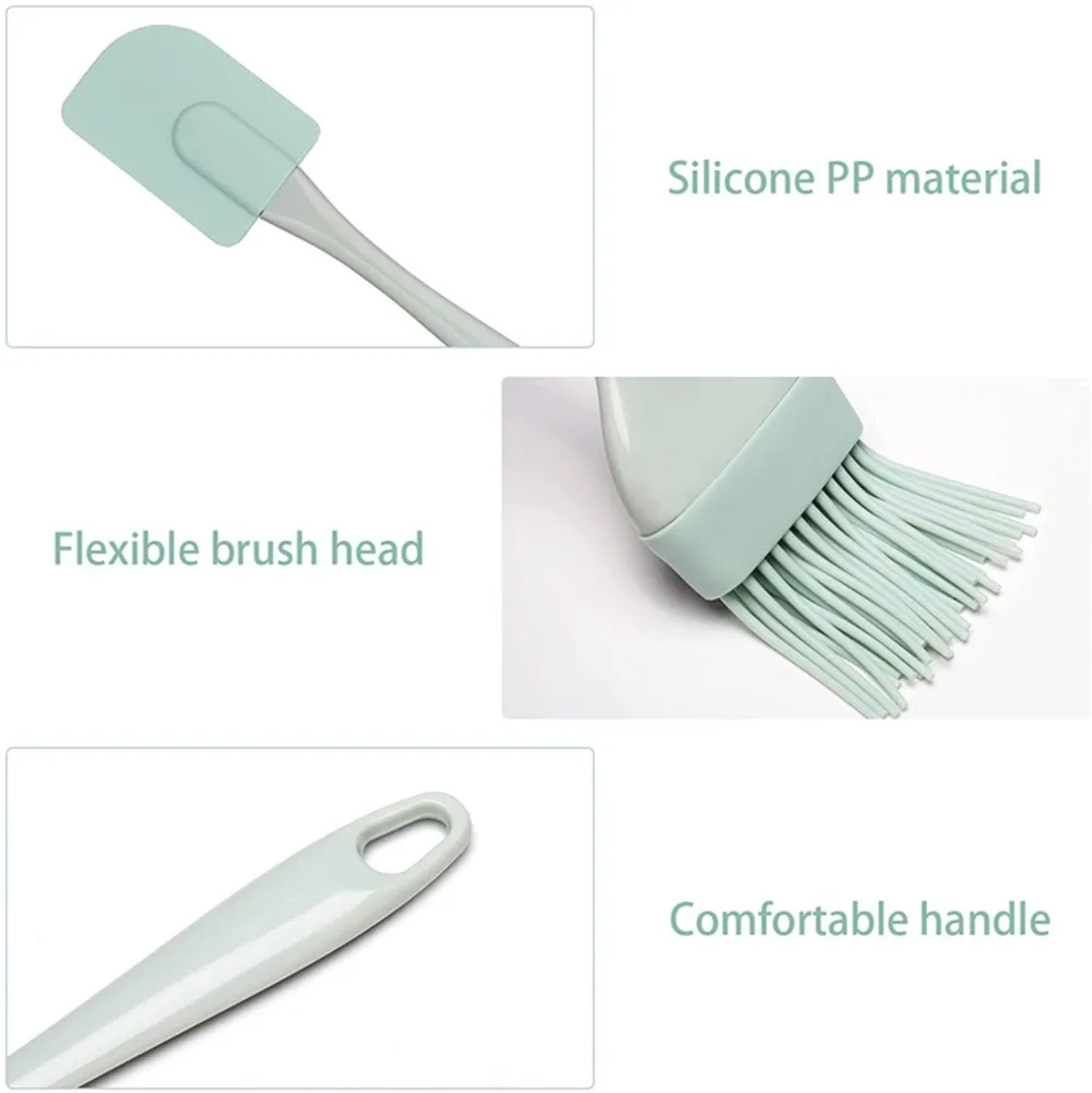 Baking Kitchen Diy - Set di 3 Spatole in Silicone