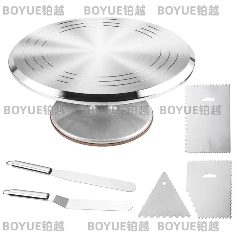 Kitchen Baking Table - Supporto Girevole per Torte in Lega