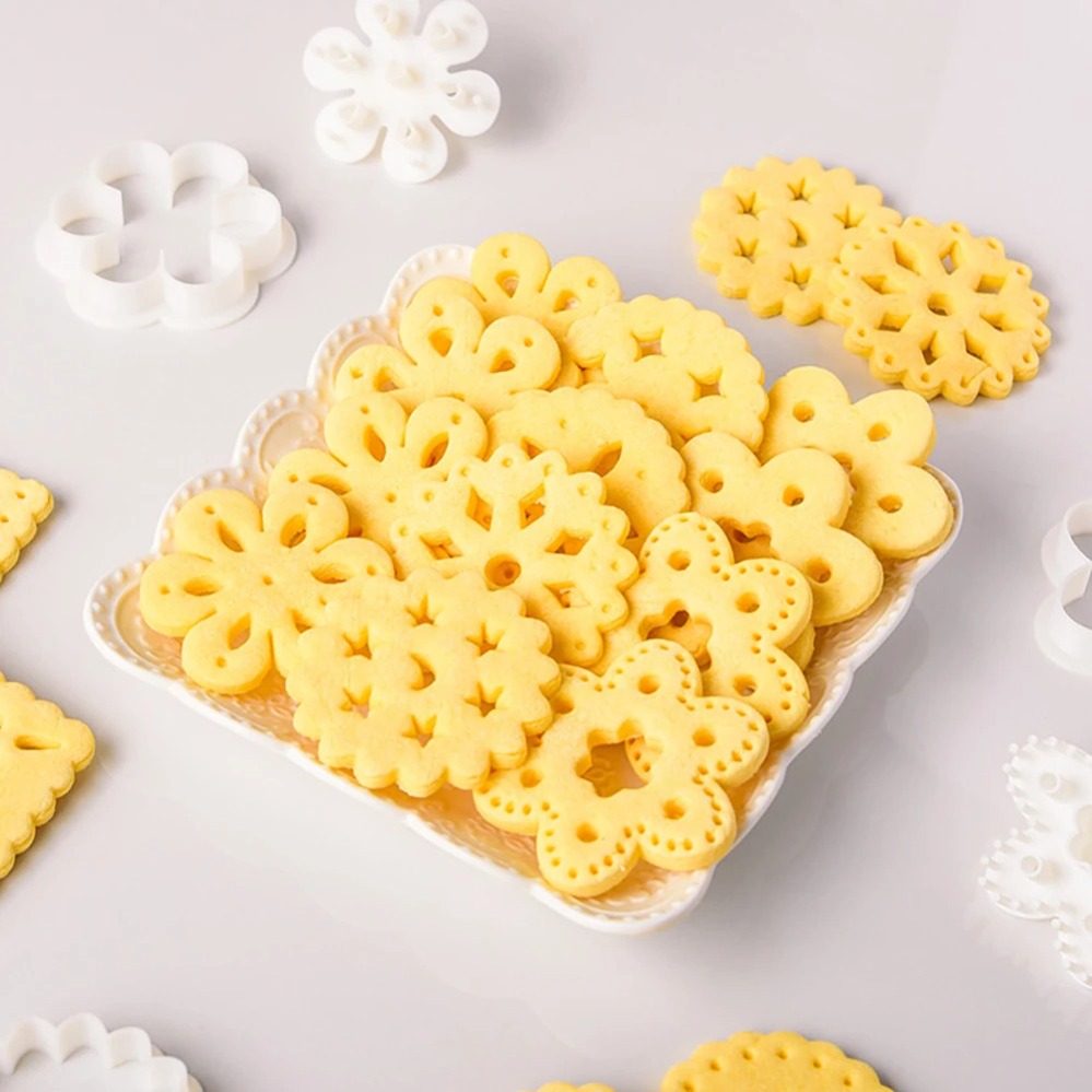 Baking Kitchen Diy - Stampo per Biscotti con Motivo Geometrico