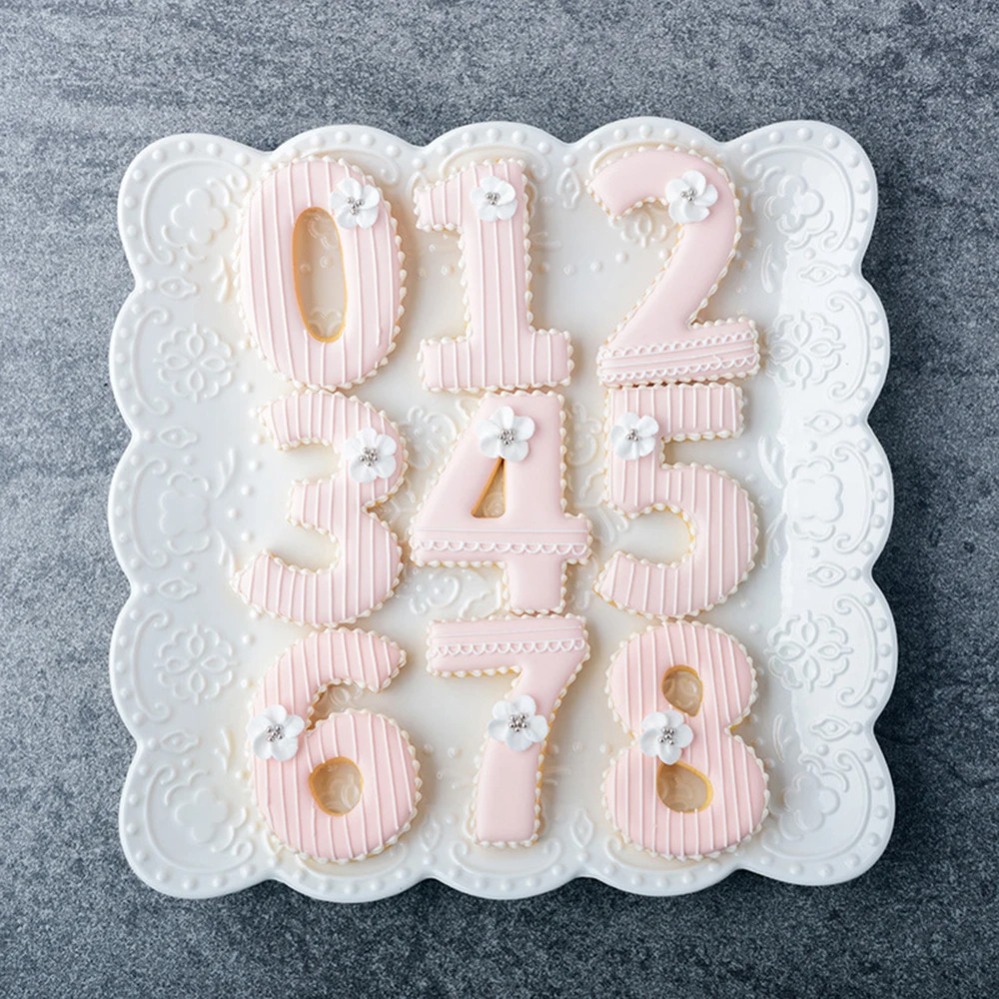 Baking Kitchen Diy - Tagliabiscotti Grandi Numeri, Stampi per Biscotti,